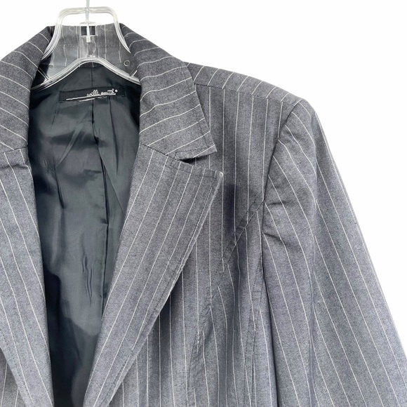 Will Smith Pinstripe Two Piece Suit Gray Size 10 - Picture 6 of 16